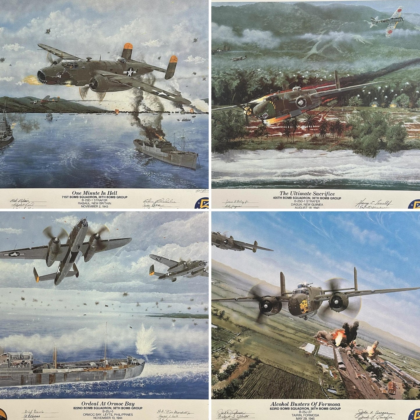 "Alcohol Busters of Formosa" Limited edition print — Signed by the artist, Steve Ferguson and ten veterans from the squadron