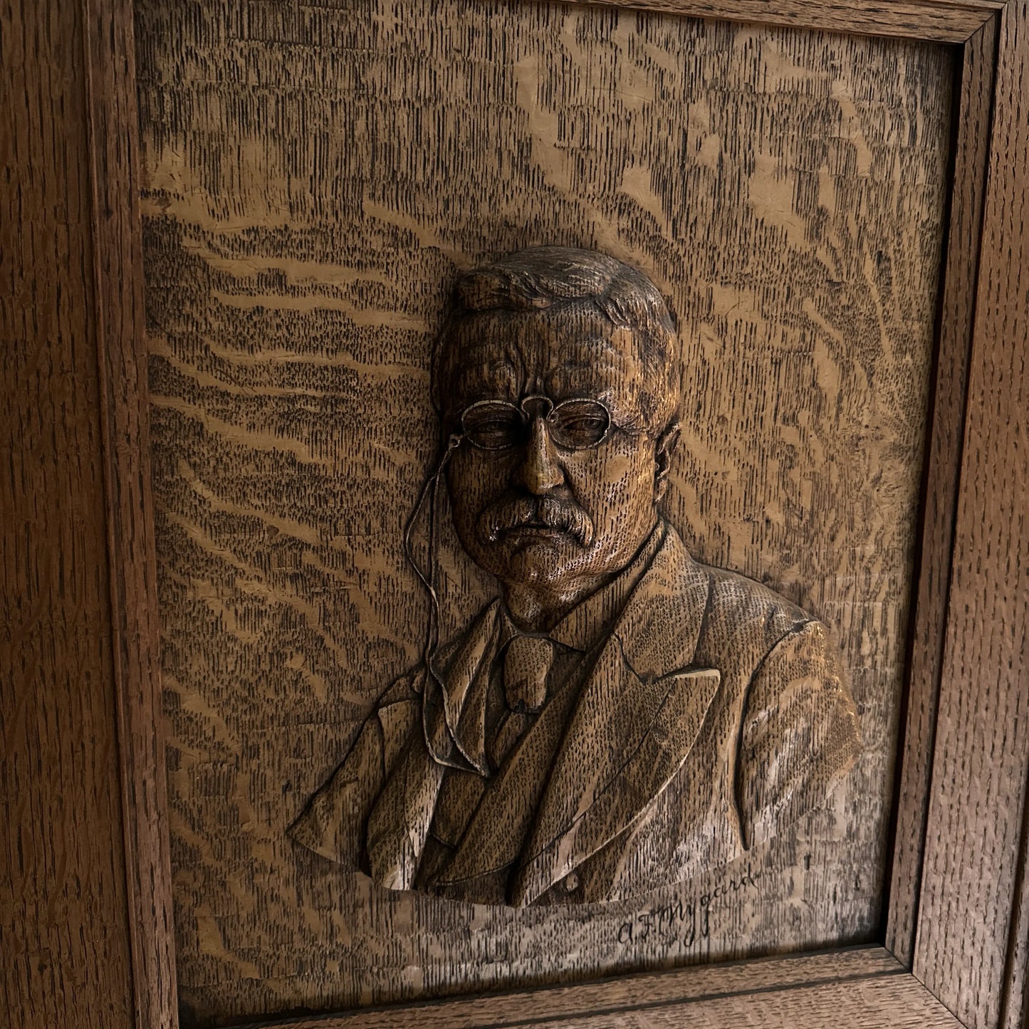 Teddy Roosevelt Relief Portrait c. 1910