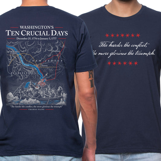 "Ten Crucial Days" Shirt — With Crossing the Delaware — Made in America