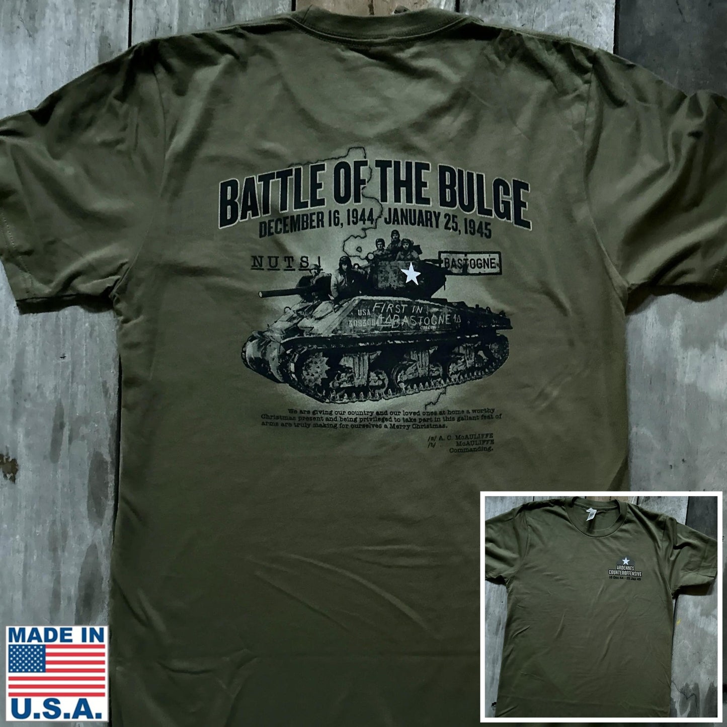 The Battle of the Bulge Made in America Shirt from The History List store