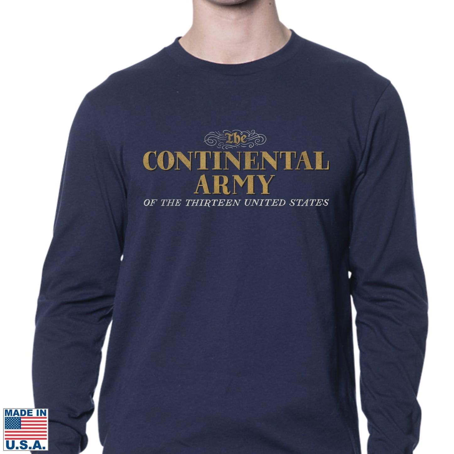 "The Continental Army" Made in America Long-sleeved Shirt