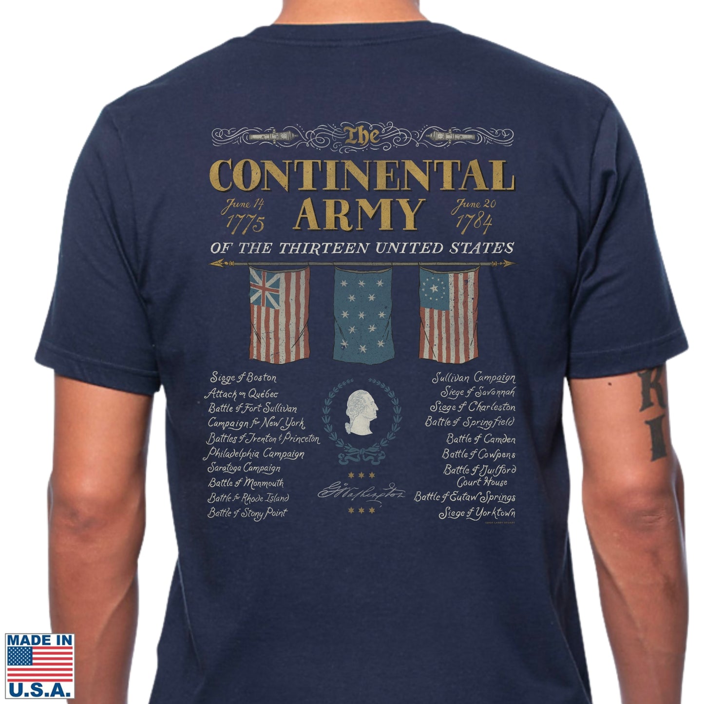 "The Continental Army" Made in America Shirt