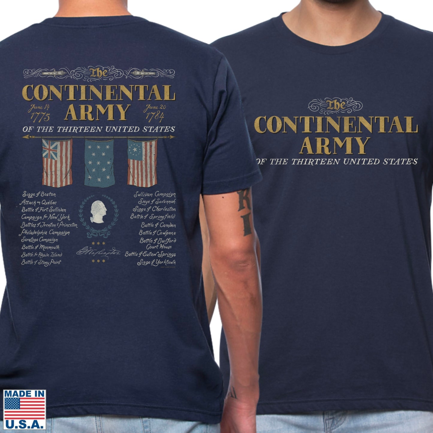 "The Continental Army" Made in America Shirt