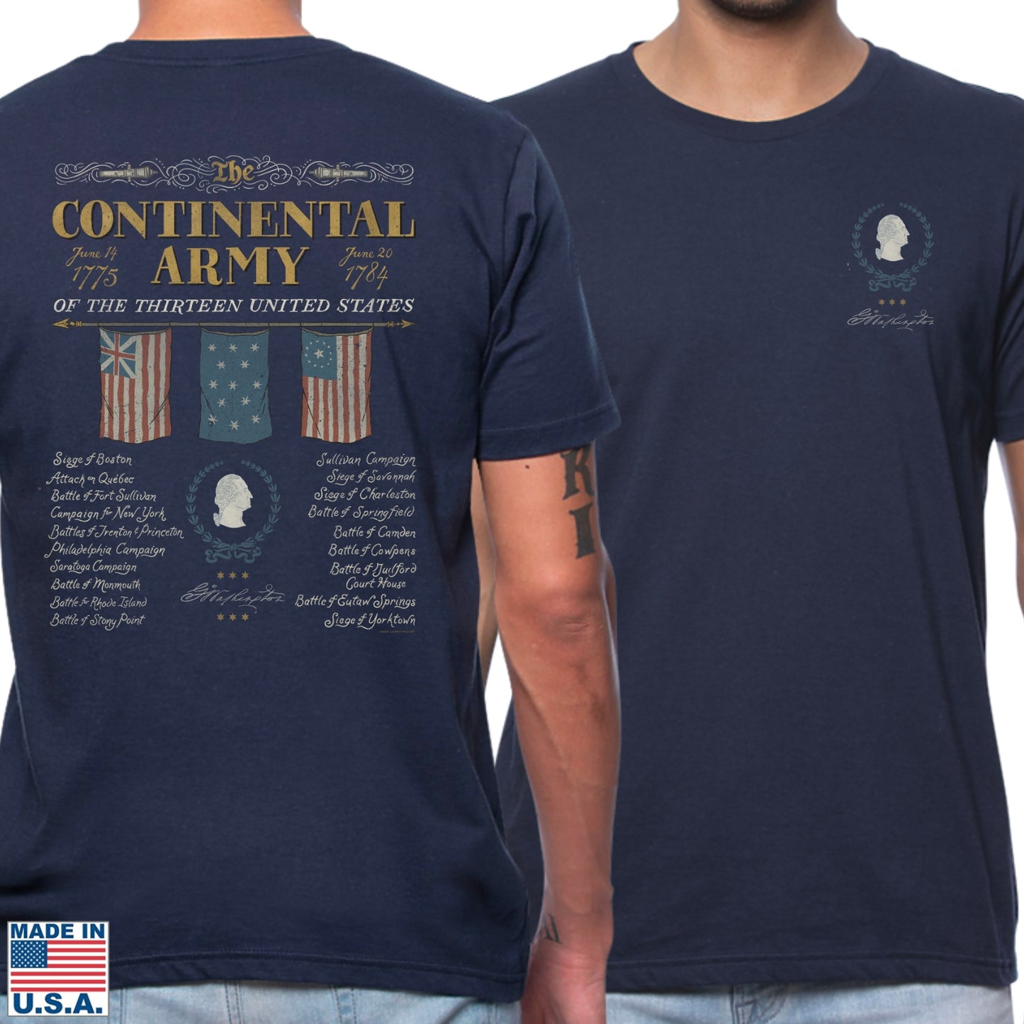 "The Continental Army" Made in America Shirt