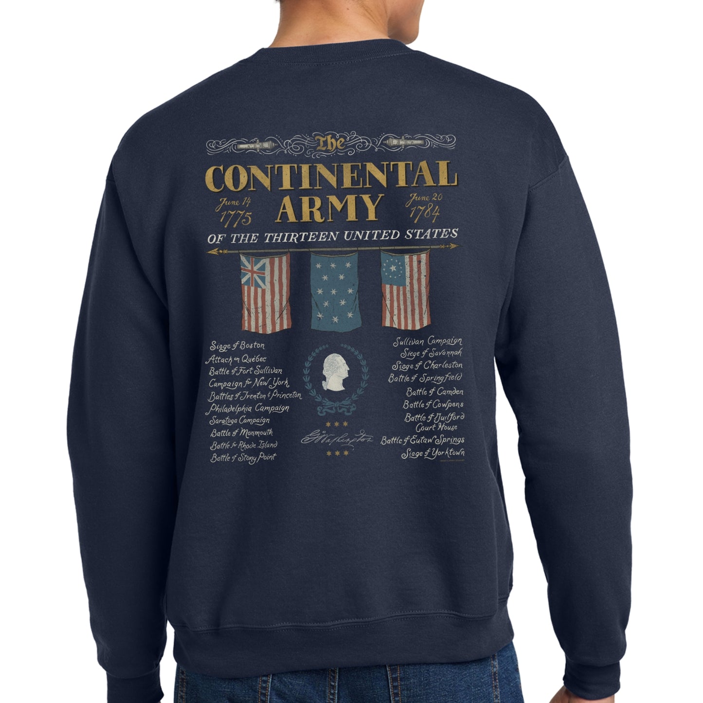 "The Continental Army" Crewneck sweatshirt