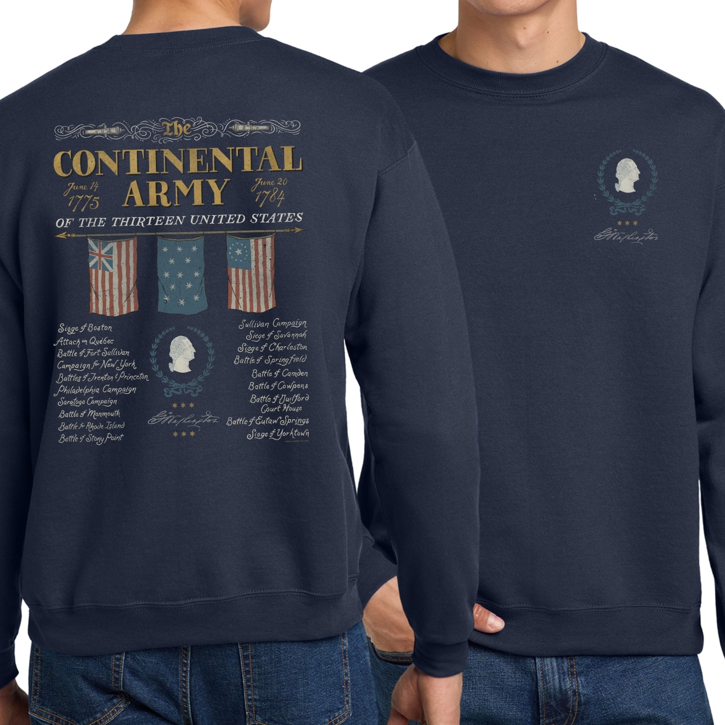 "The Continental Army" Crewneck sweatshirt