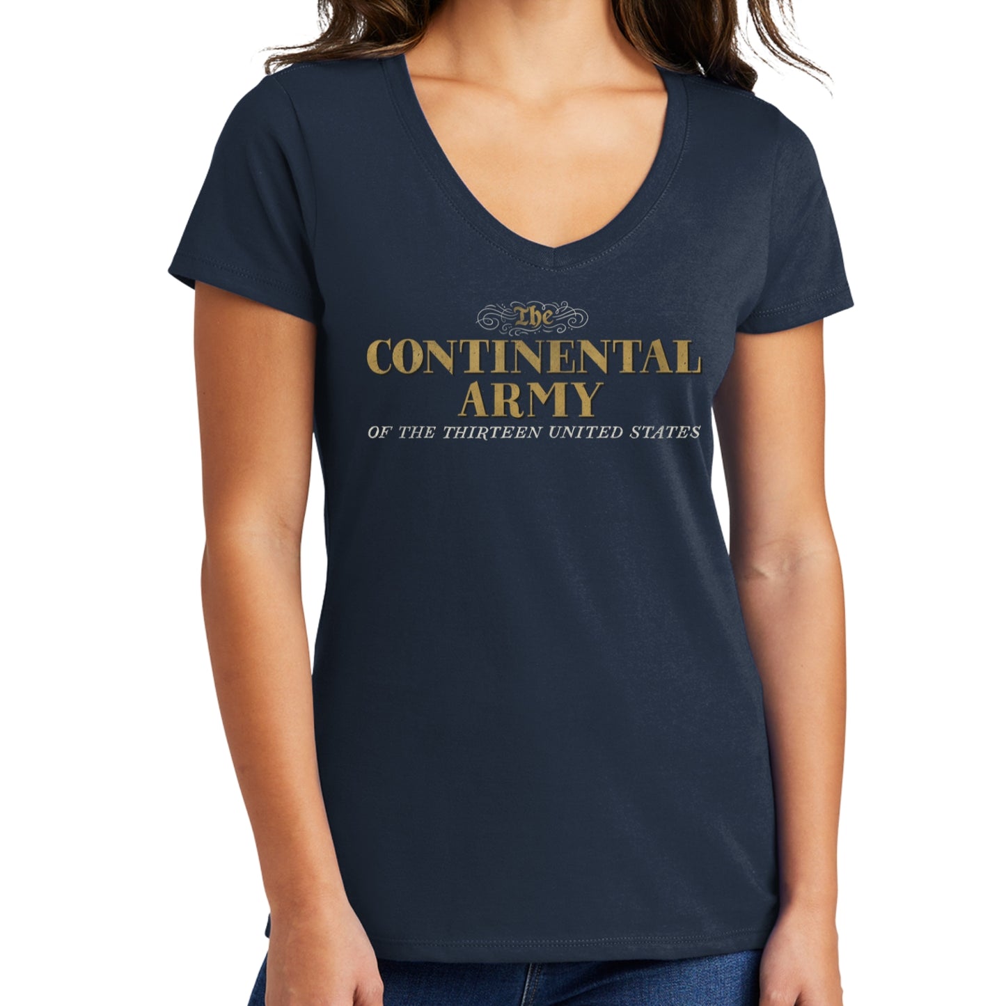 "The Continental Army" Women's v-neck shirt