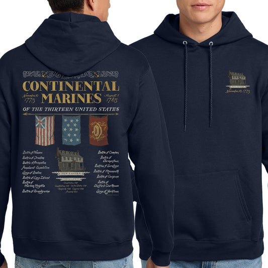 "The Continental Marines" Hooded sweatshirt from The History List store