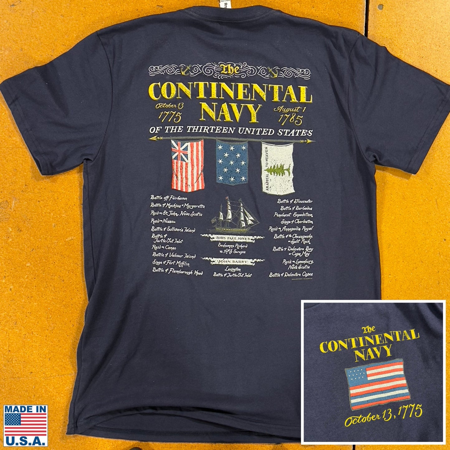 "The Continental Navy" Made in America Shirt