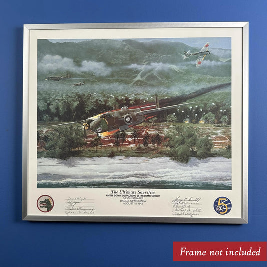 "The Ultimate Sacrifice" Limited Edition Print — Hand signed by ten veterans from the squadron