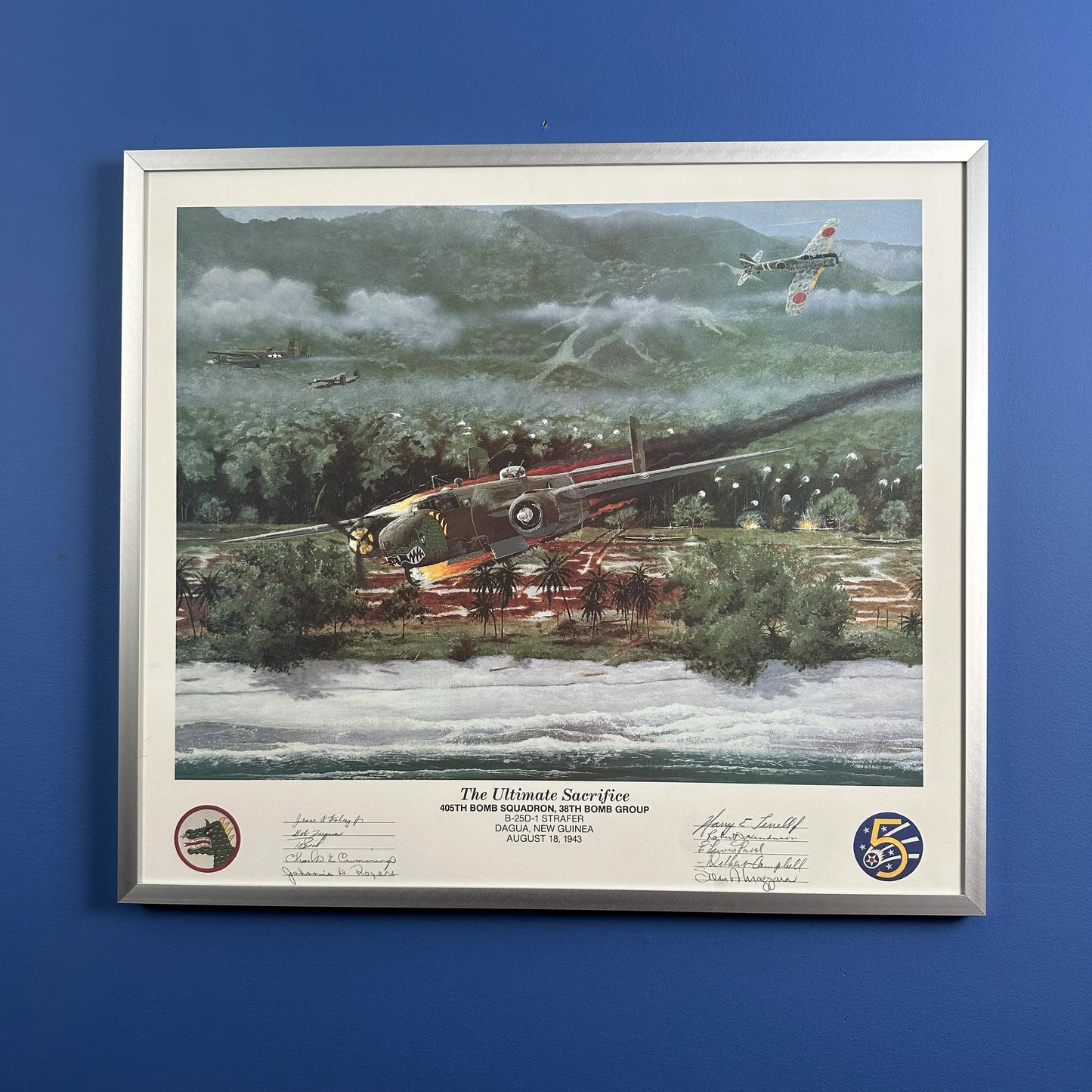 "The Ultimate Sacrifice" Limited Edition Print — Hand signed by ten veterans from the squadron