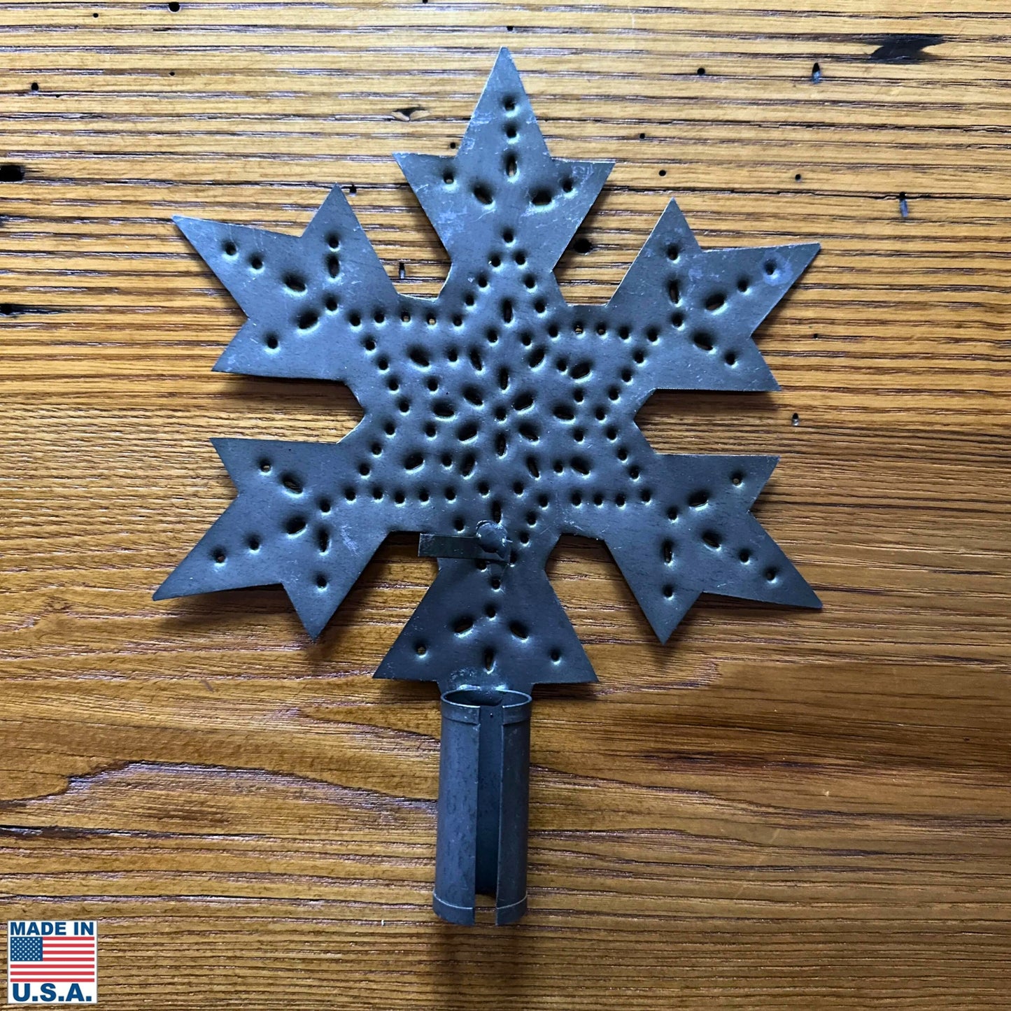 Snowflake Tree Topper / Decoration — Made by hand in America