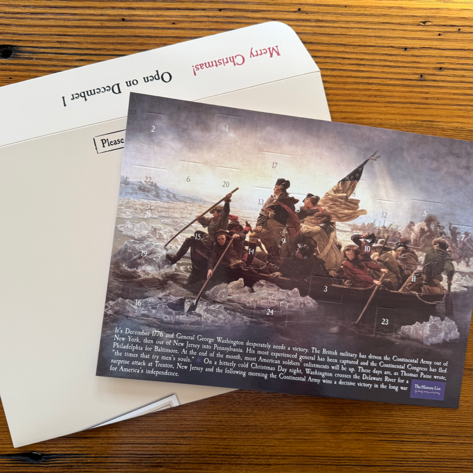 "Washington Crossing the Delaware" Advent Calendar — with special mailing envelope