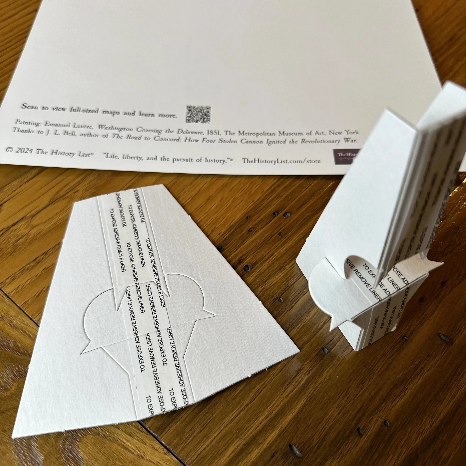 Stands of "Washington Crossing the Delaware" Advent Calendar — With mailing envelope from The History List store