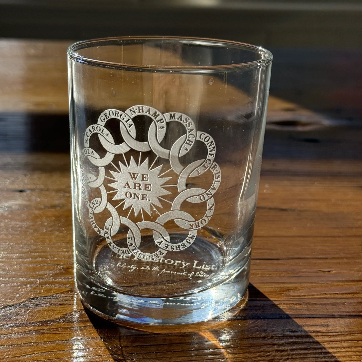 “We are one” Rocks glass — Made in America