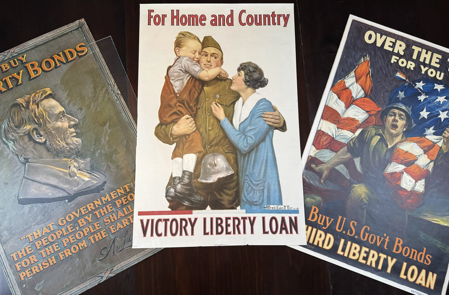 WWI Bond Drive Poster — "For Home and Country - Victory Liberty Loan"