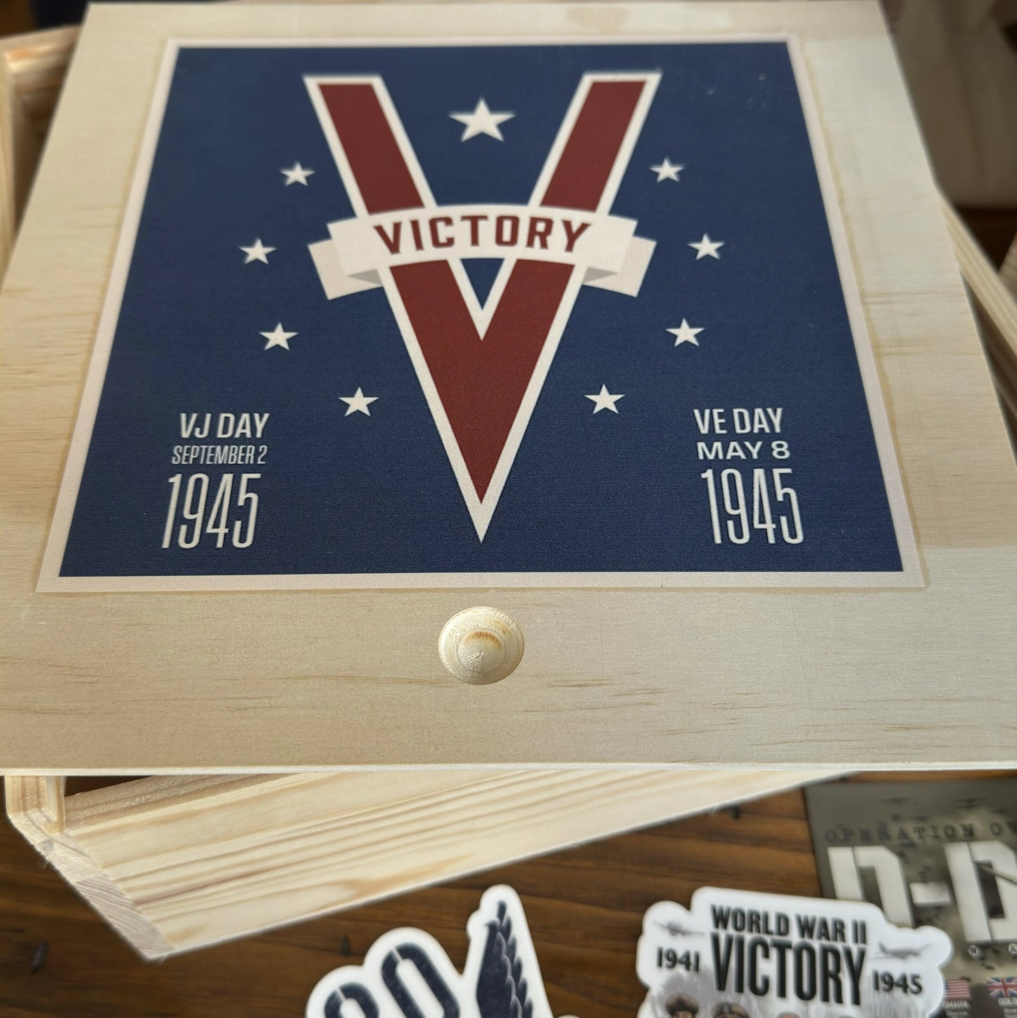 Victory in World War II Gift Box — Deluxe box with historic newspaper, escape map, more