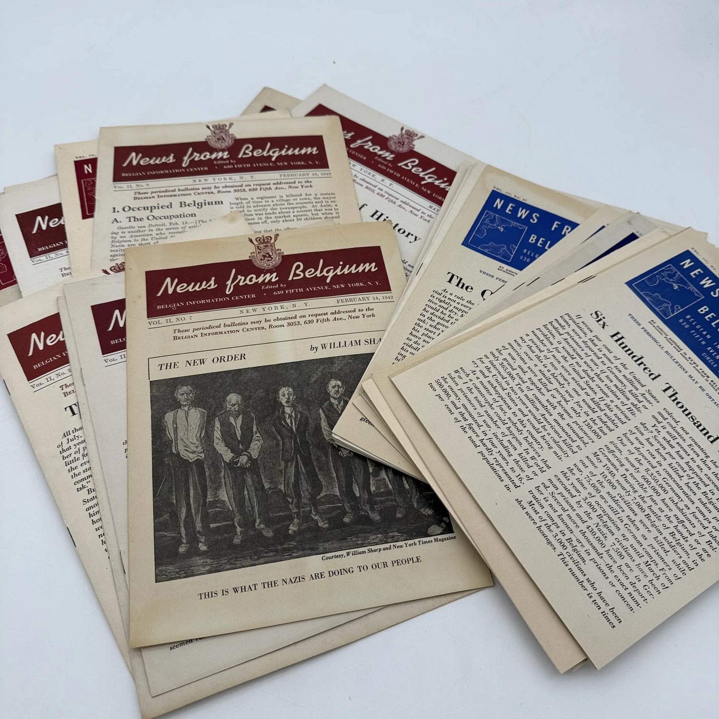 WWII Bulletins from Britain, Belgium, and Norway — More than 100 publications
