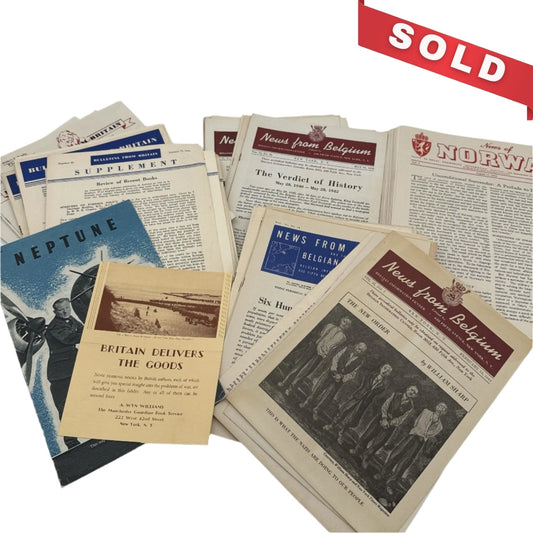 WWII Bulletins from Britain, Belgium, and Norway — More than 100 publications