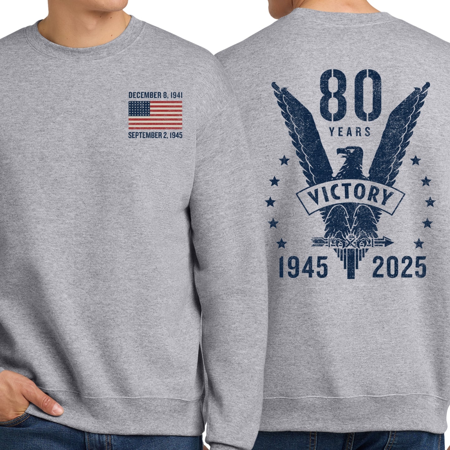 WWII Victory 80th Anniversary Crewneck sweatshirt