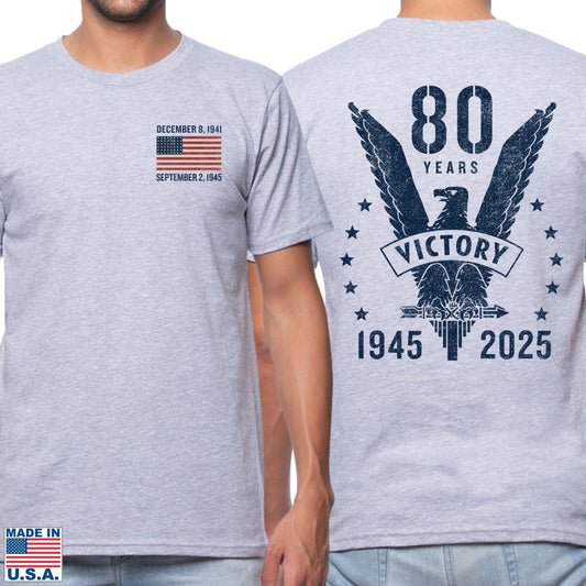 WWII Victory 80th Anniversary Made in America Shirt
