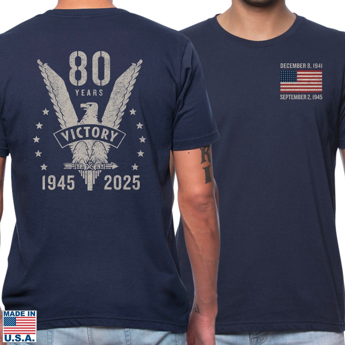 WWII Victory 80th Anniversary Made in America Shirt
