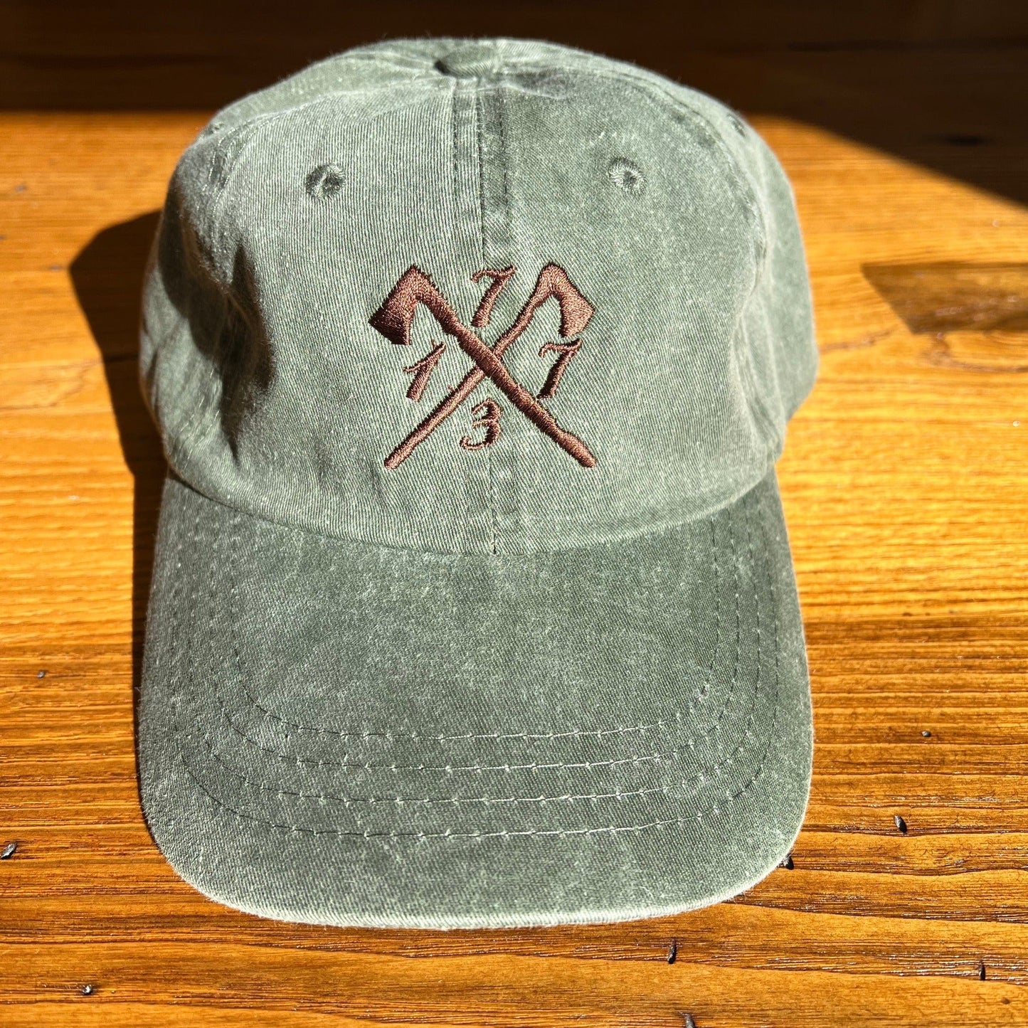 Embroidered "1773" Boston Tea Party cap - For hardcore history folks - Hunter green from The History List Store