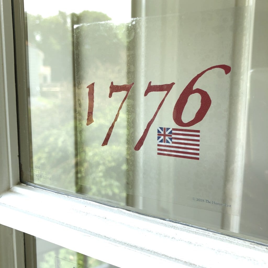 "1776" Static Cling from The History List Store