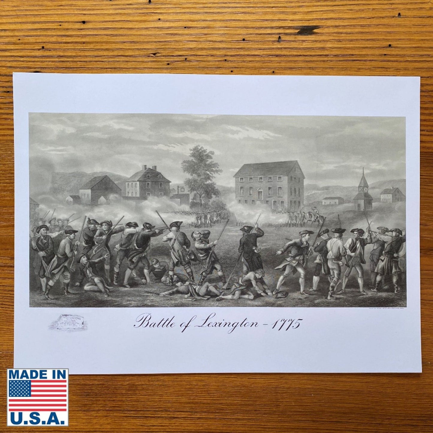 "Battle of Lexington 1775" Archival print