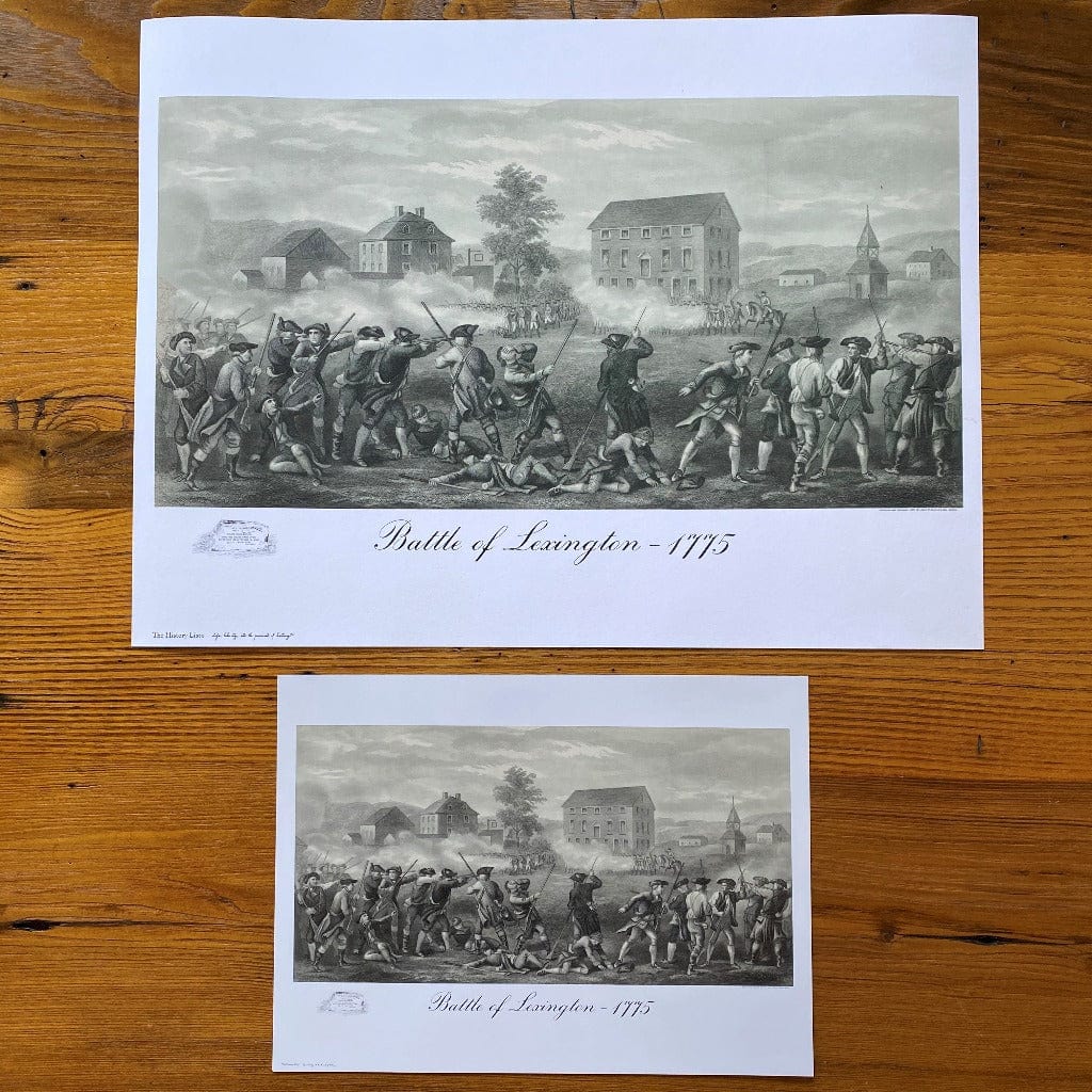 Variation of "Battle of Lexington 1775" Archival print from the History list store