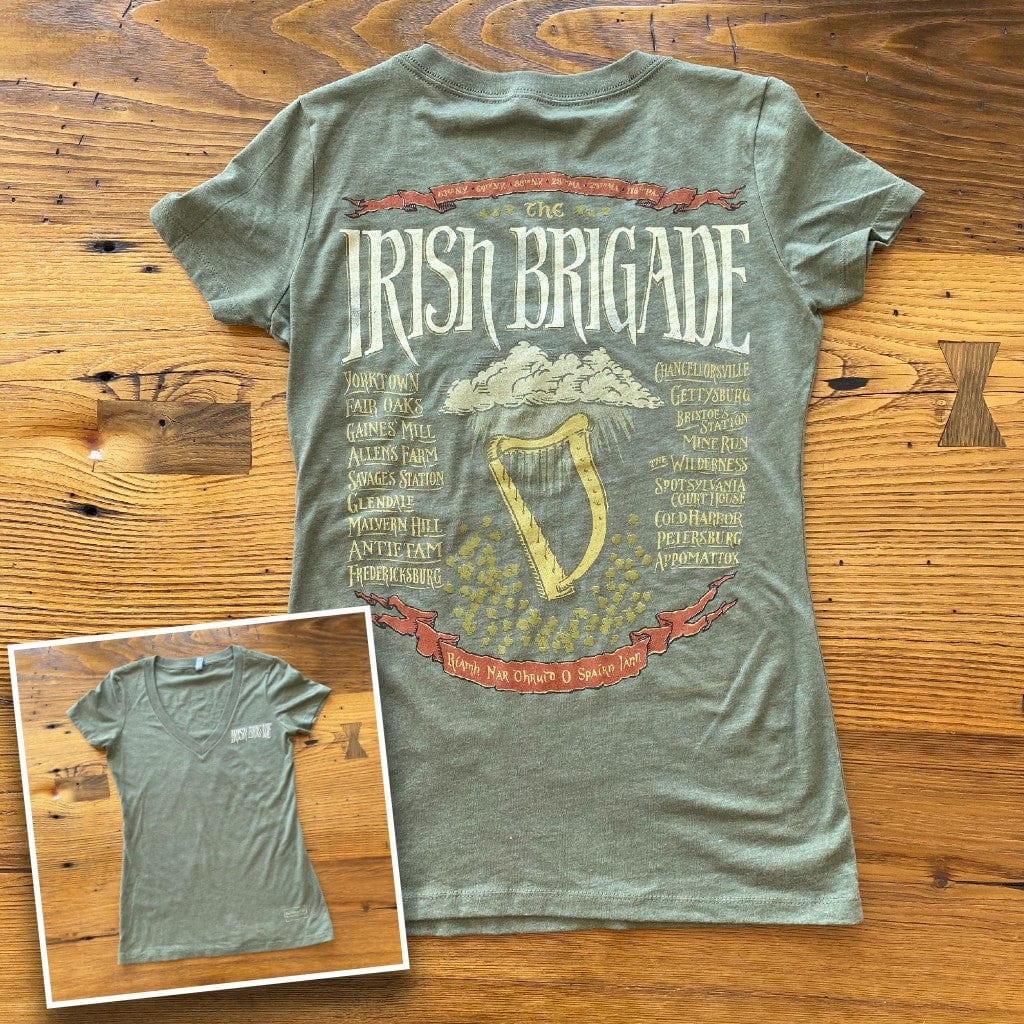 The Civil War "Irish Brigade" V-neck shirt from the History List Store