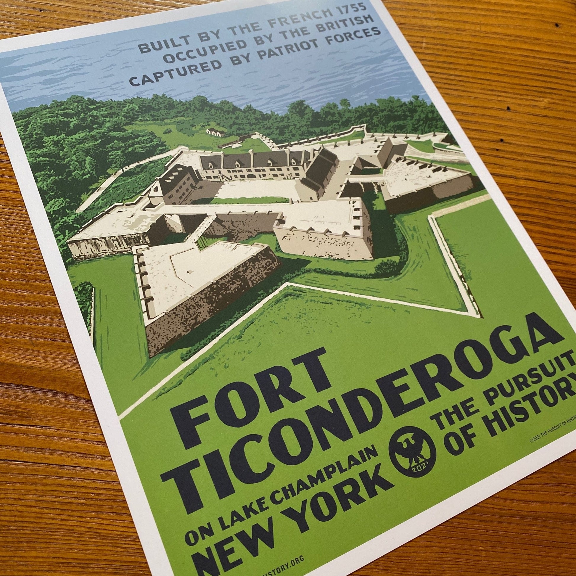 Close-up Fort Ticonderoga as a Small poster from the History List Store