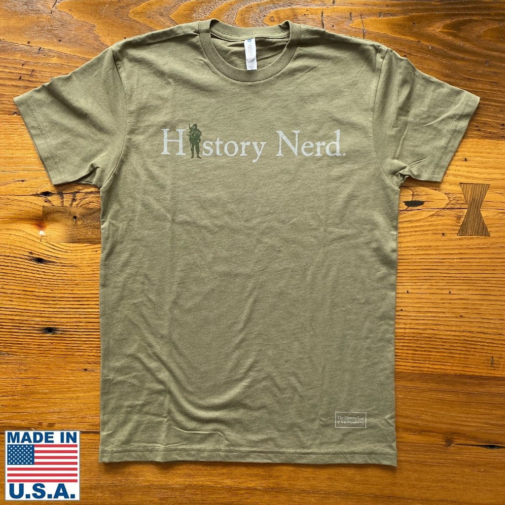 "History Nerd" shirt with WWII Soldier from the history list store