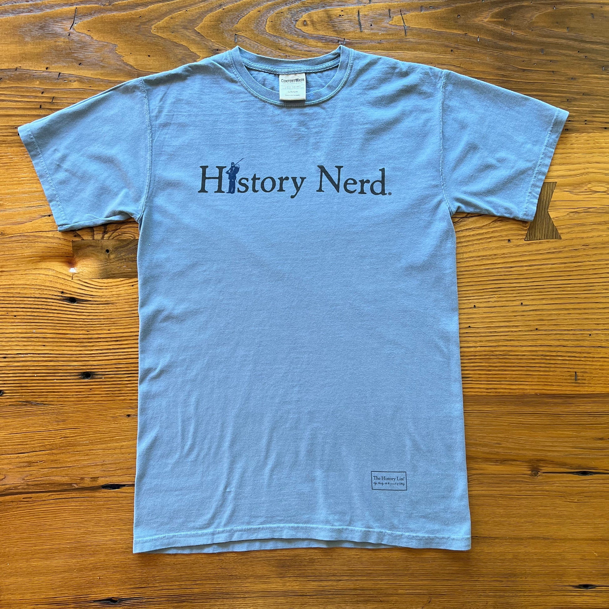 Civil War "History Nerd" Shirt in Saltwater blue from The History List store