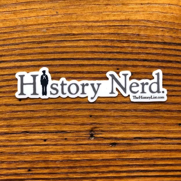 "History Nerd" Sticker with WWII Sailor from The History List Store