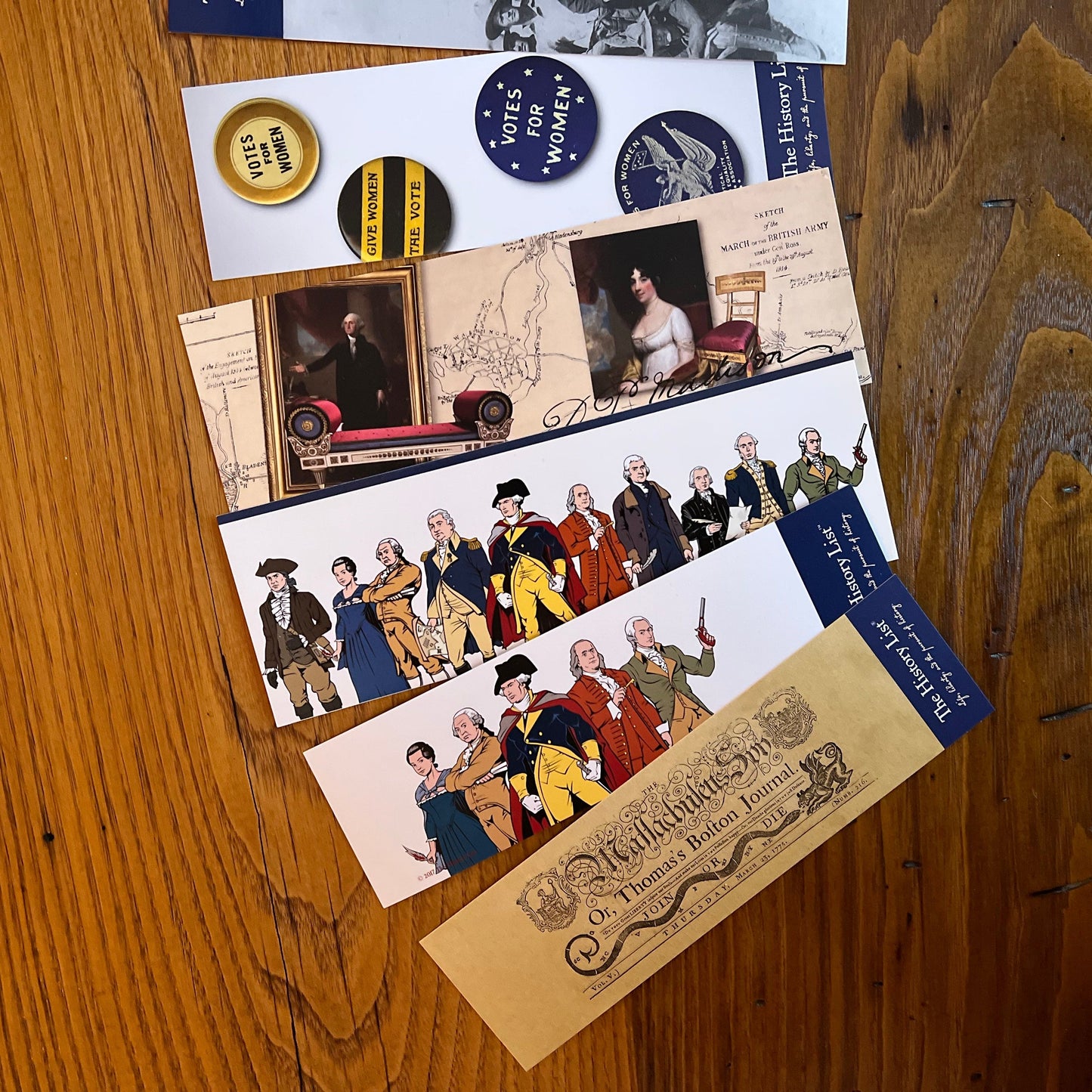 "History Lover" Bookmark Pack - gifts for history nerds from the history list store
