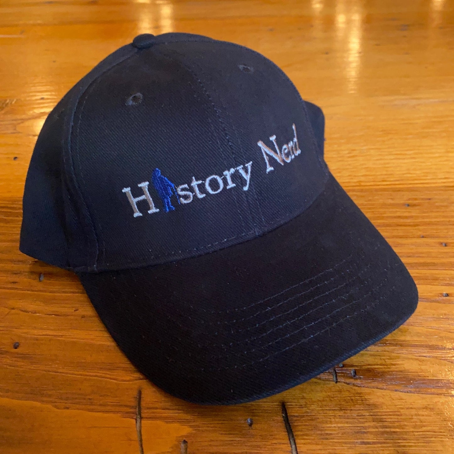 Embroidered "History Nerd" with Ben Franklin cap - Black from The History List Store