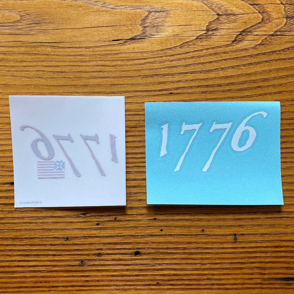 Variation of "1776" Vinyl Decal Sticker From the History List Store
