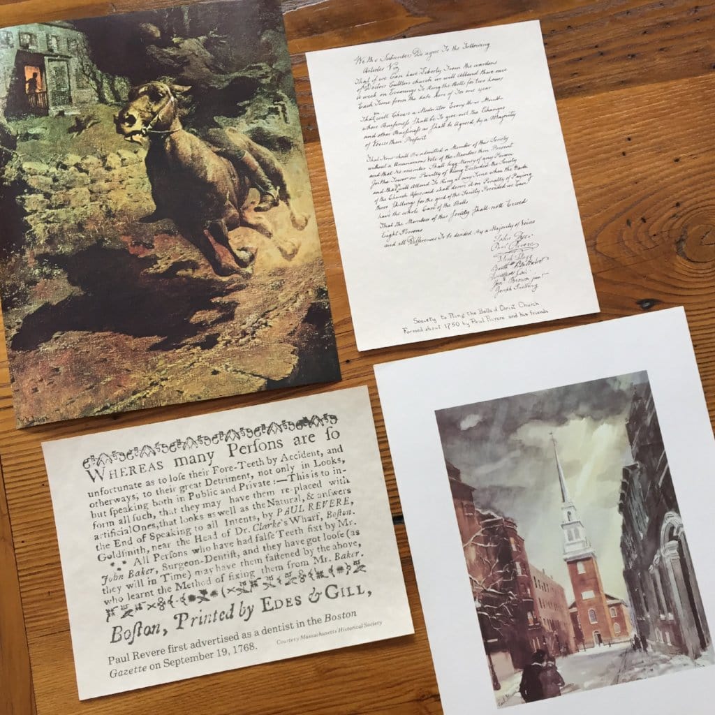 Old North Church print bundle from The History List Store