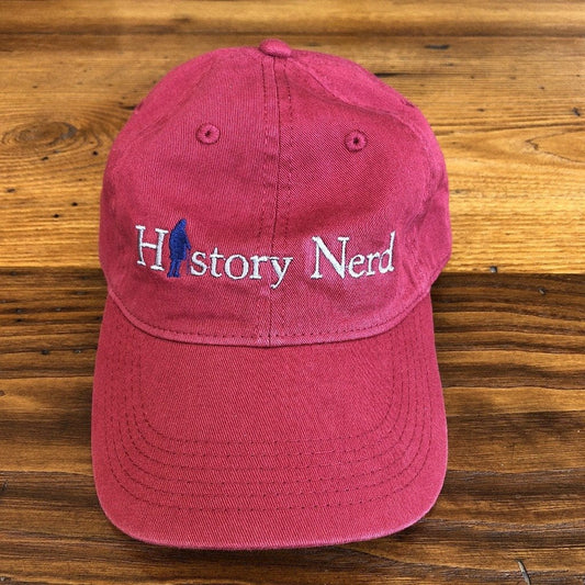 Embroidered "History Nerd" with Ben Franklin cap - Chili from The History List Store