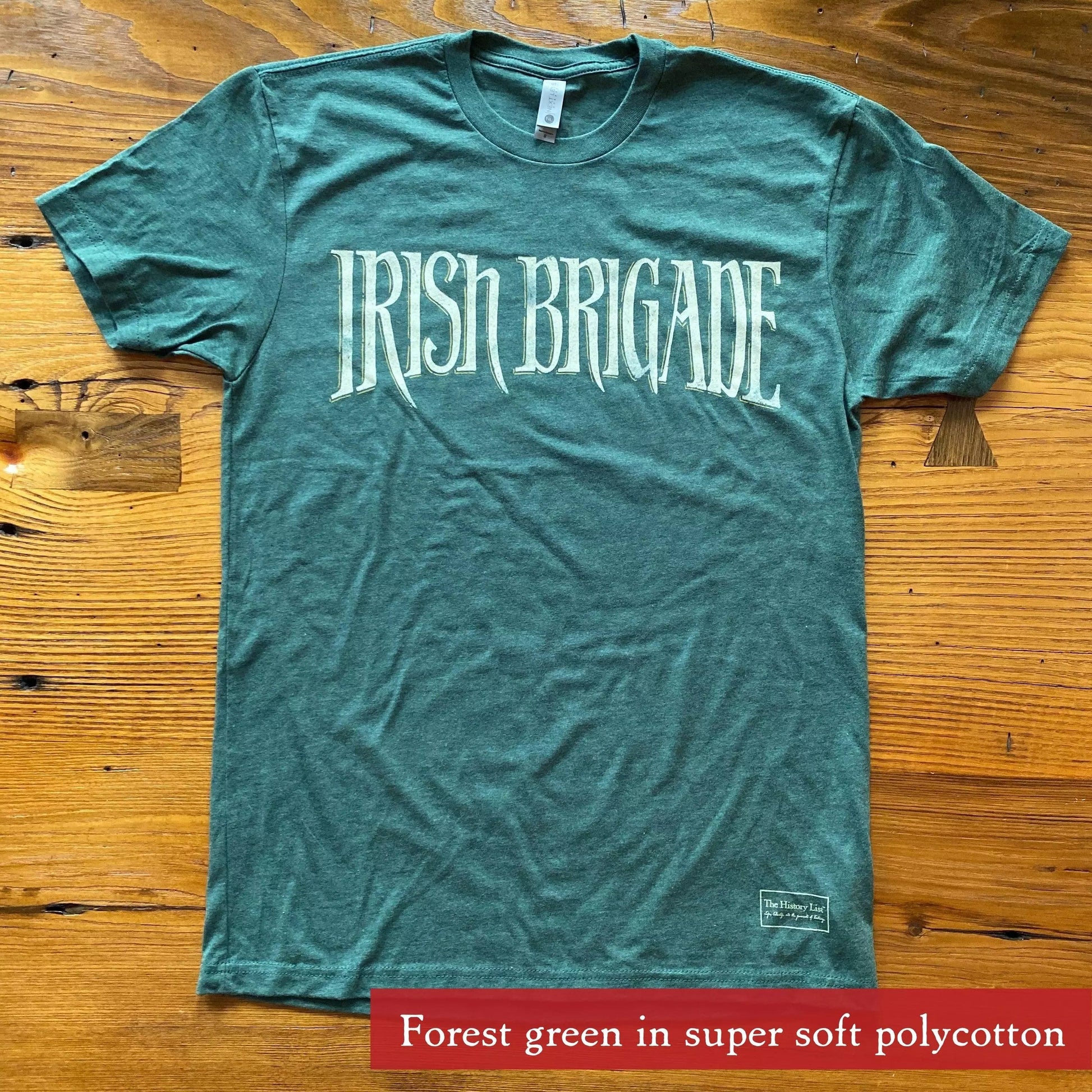 The Civil War "Irish Brigade" Shirt in Forest green from The History List store