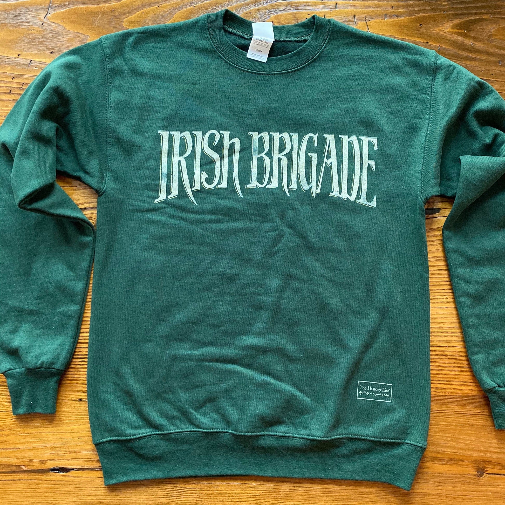 Front of The Civil War "Irish Brigade" Crewneck sweatshirt from the History List Store