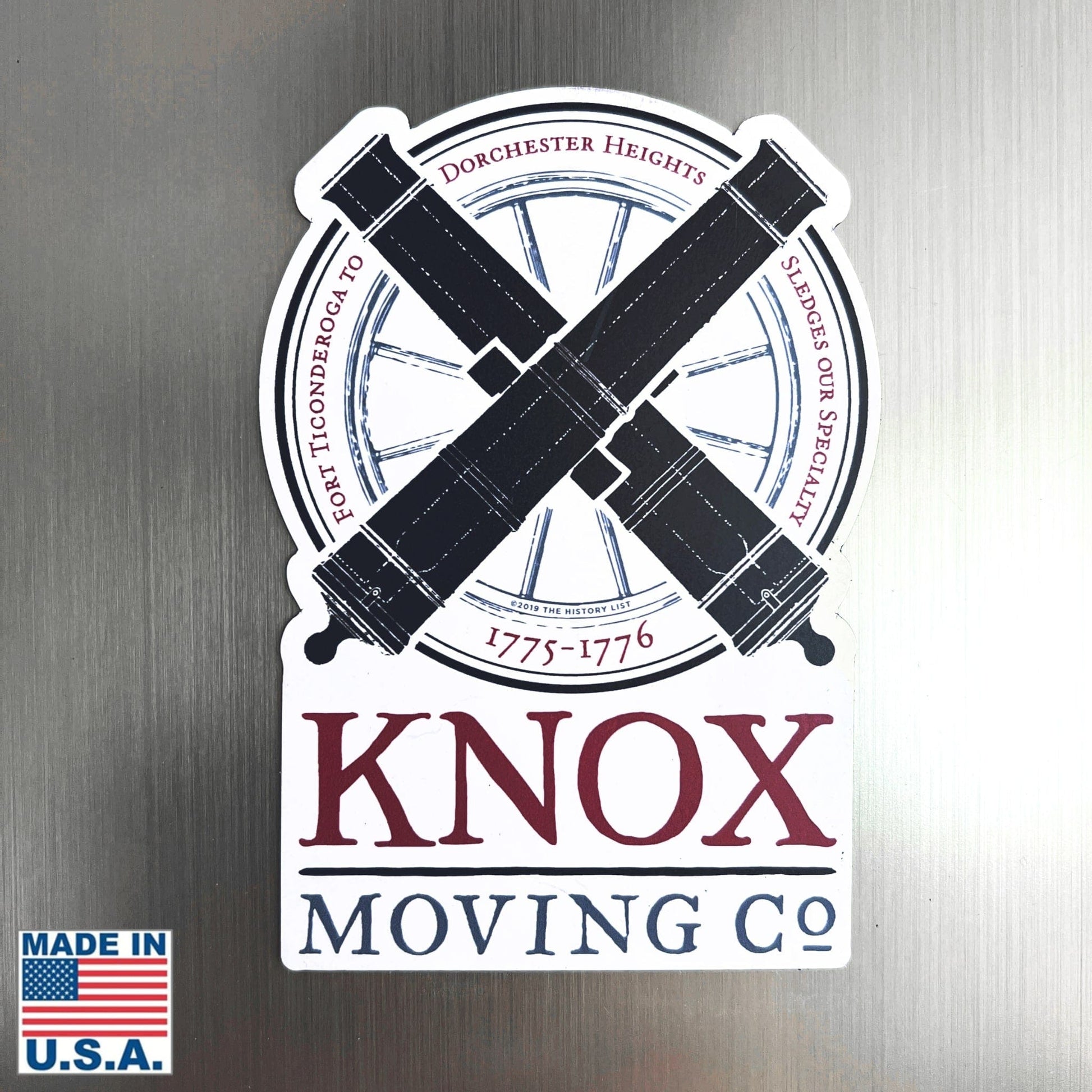 "Knox Moving Co." Magnet from the history list store