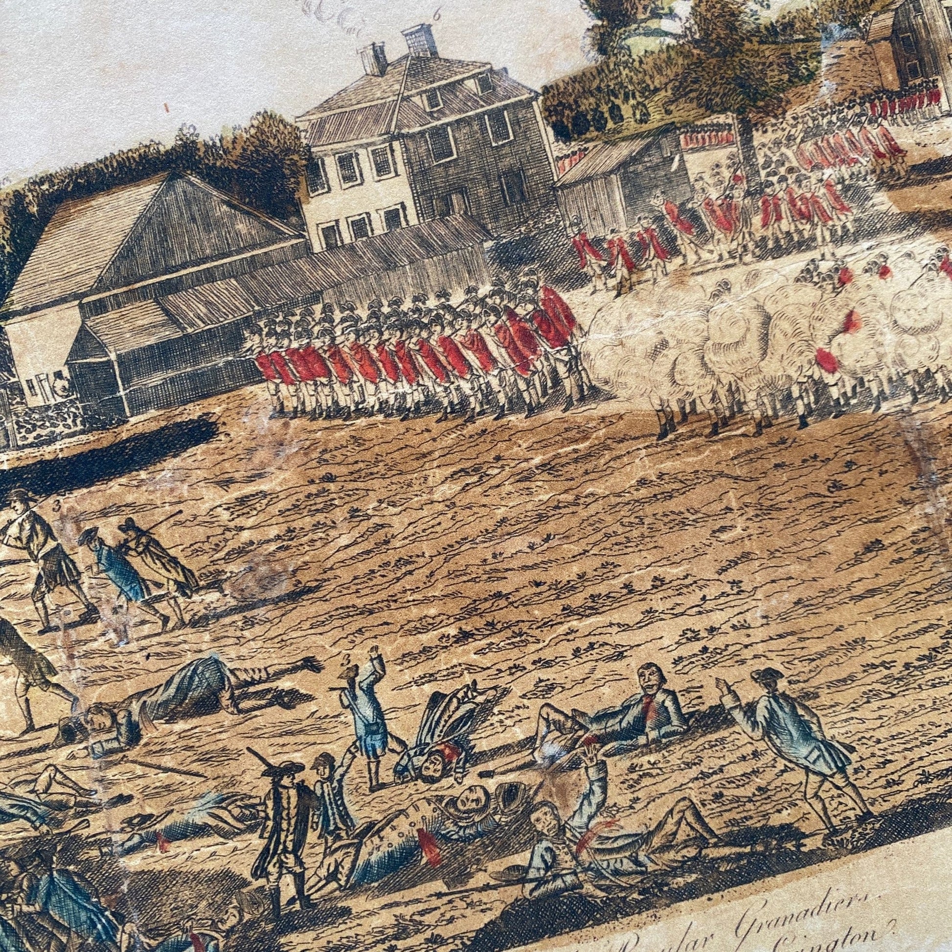 Close-up "The Doolittle Engravings of the Battle of Lexington and Concord" Archival Print from the history list store