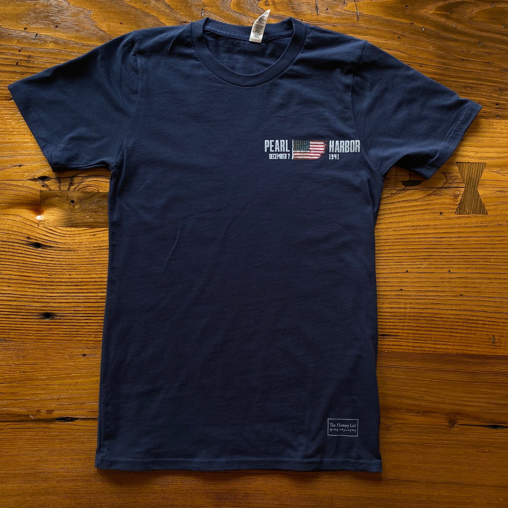 Front of Pearl Harbor “Battleship Row” Shirt from The History List store