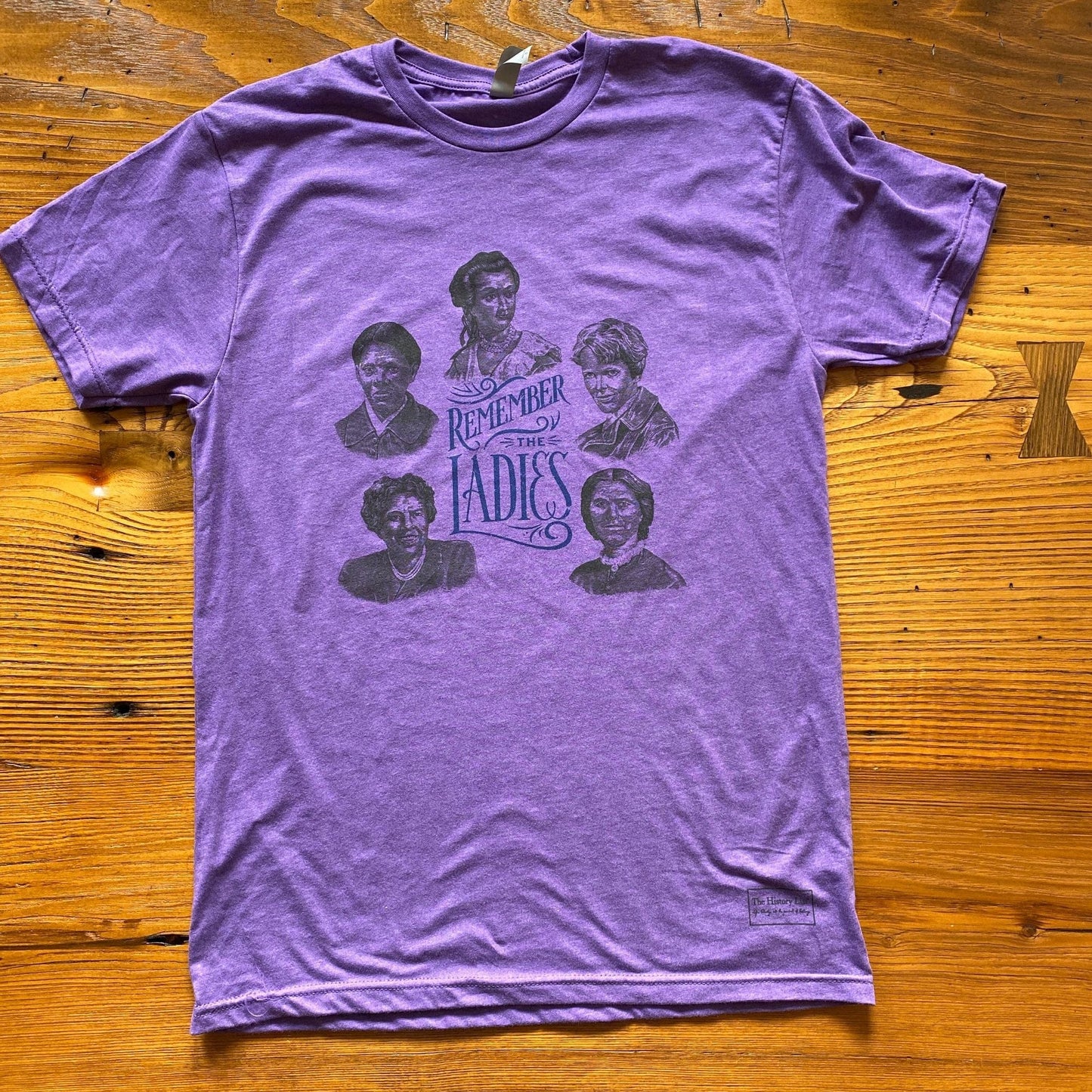 Purple "Remember the Ladies" Shirt — Circular design from the history list store