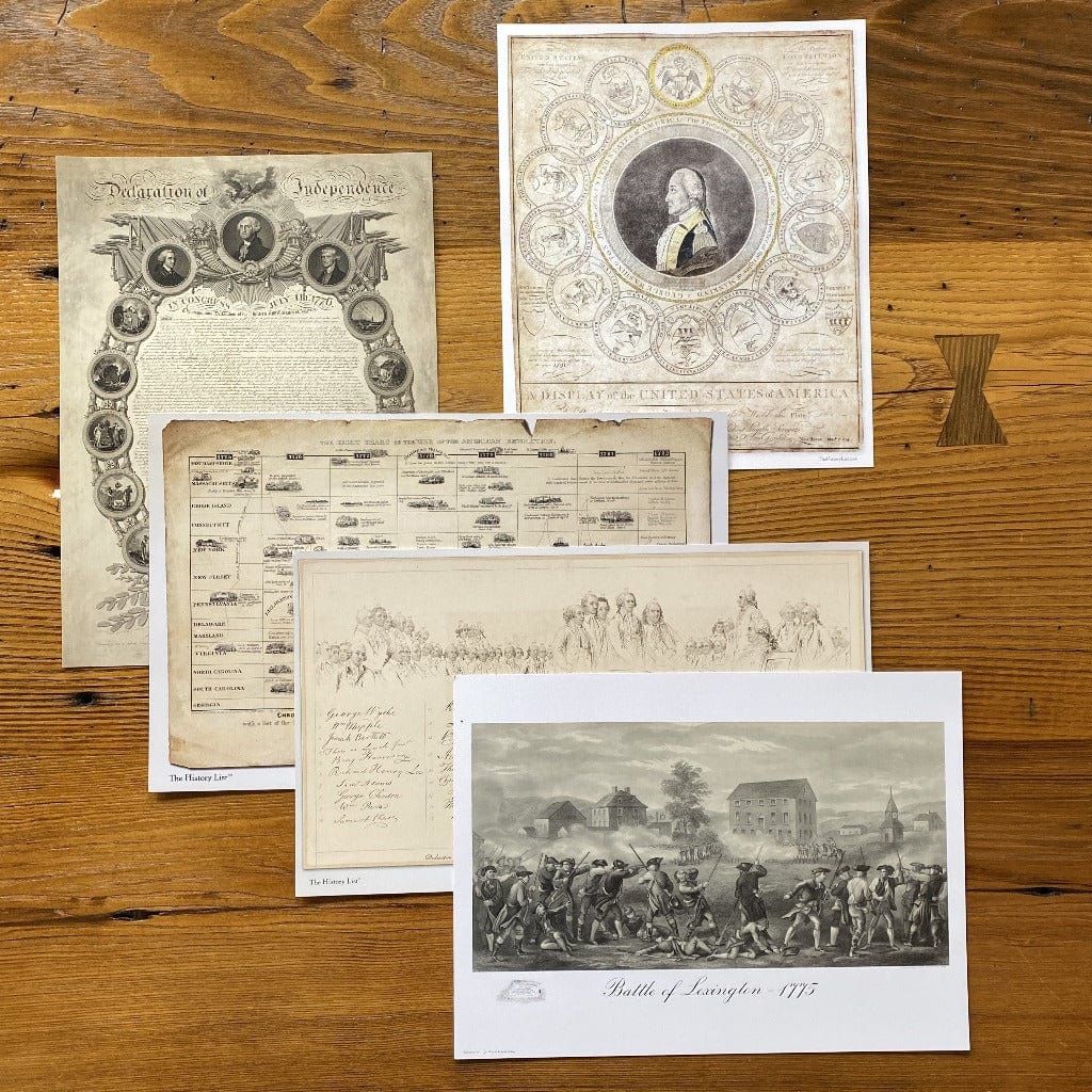 Revolutionary War Small Poster Collection from the history list Store