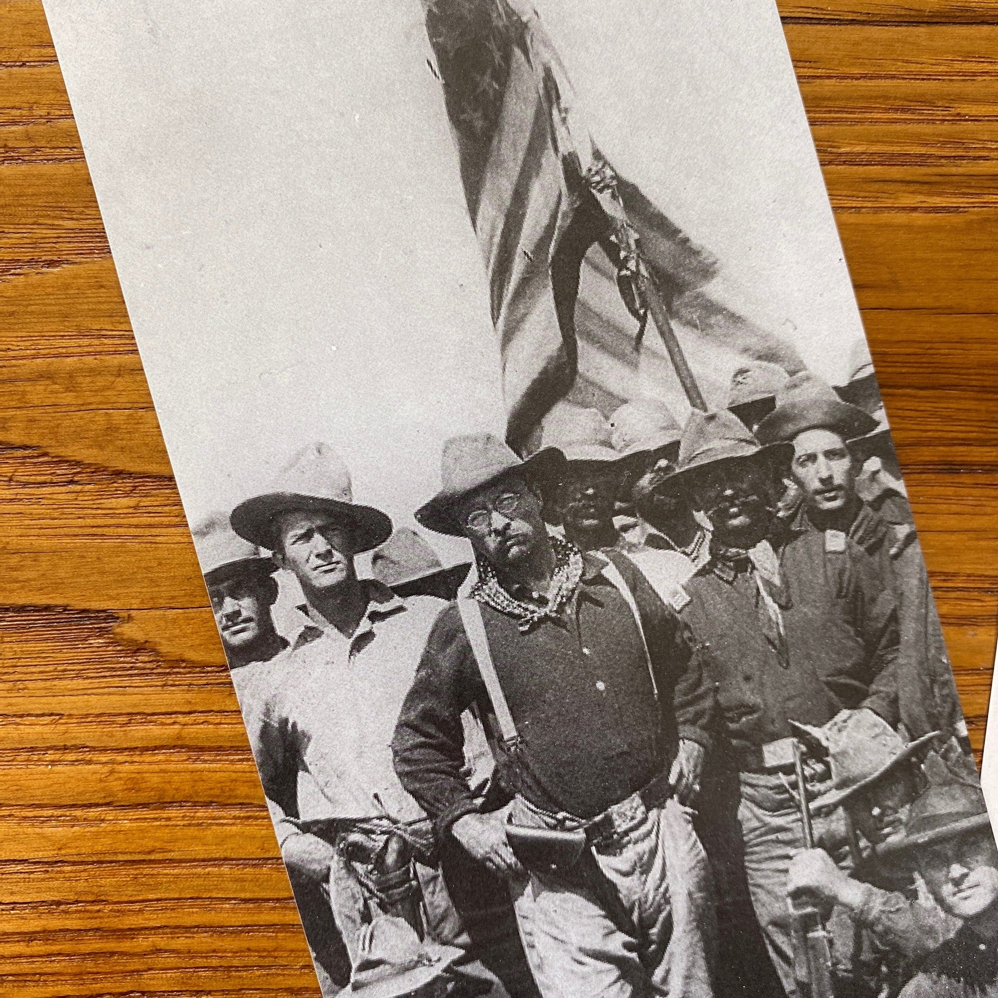Front close-up of Teddy Roosevelt "Rough Riders" Bookmark from The History List sstore