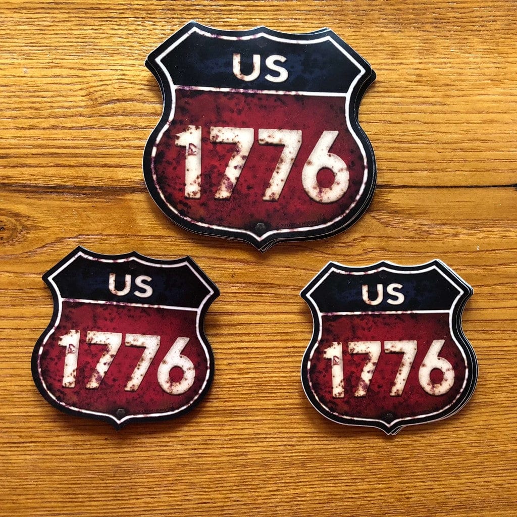 "Route 1776" sticker from The History List Store