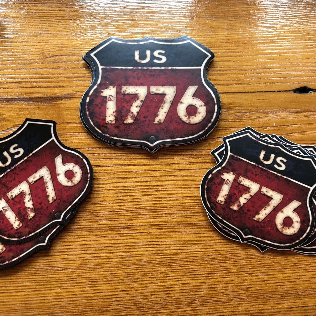 "Route 1776" sticker from The History List Store